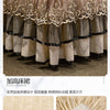 Lace Bed Skirt Set with Matching Pillowcases