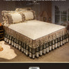 Lace Bed Skirt Set with Matching Pillowcases
