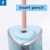Electric Pencil Sharpener – Battery-Powered, Safe for Kids & Artists