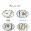 Embroidered Cotton-Linen Placemat Set – Elegant French Lace Table Decor