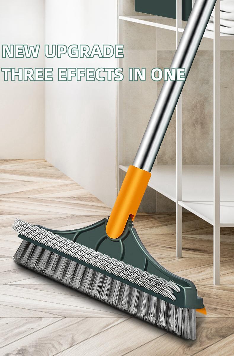 3-in-1 Rotating Scrub Brush with Long Handle