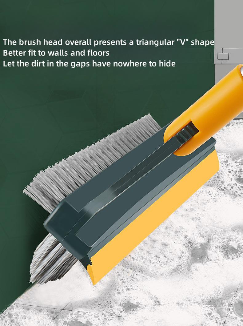 3-in-1 Rotating Scrub Brush with Long Handle