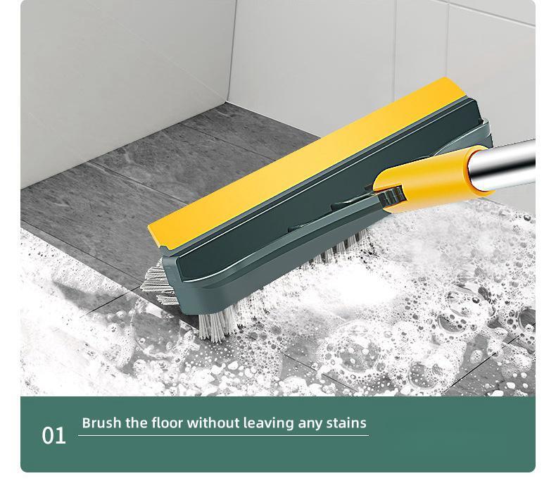 3-in-1 Rotating Scrub Brush with Long Handle