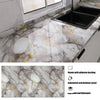Marble pattern peel and stick self-adhesive wallpaper featuring gray marble with gold veining