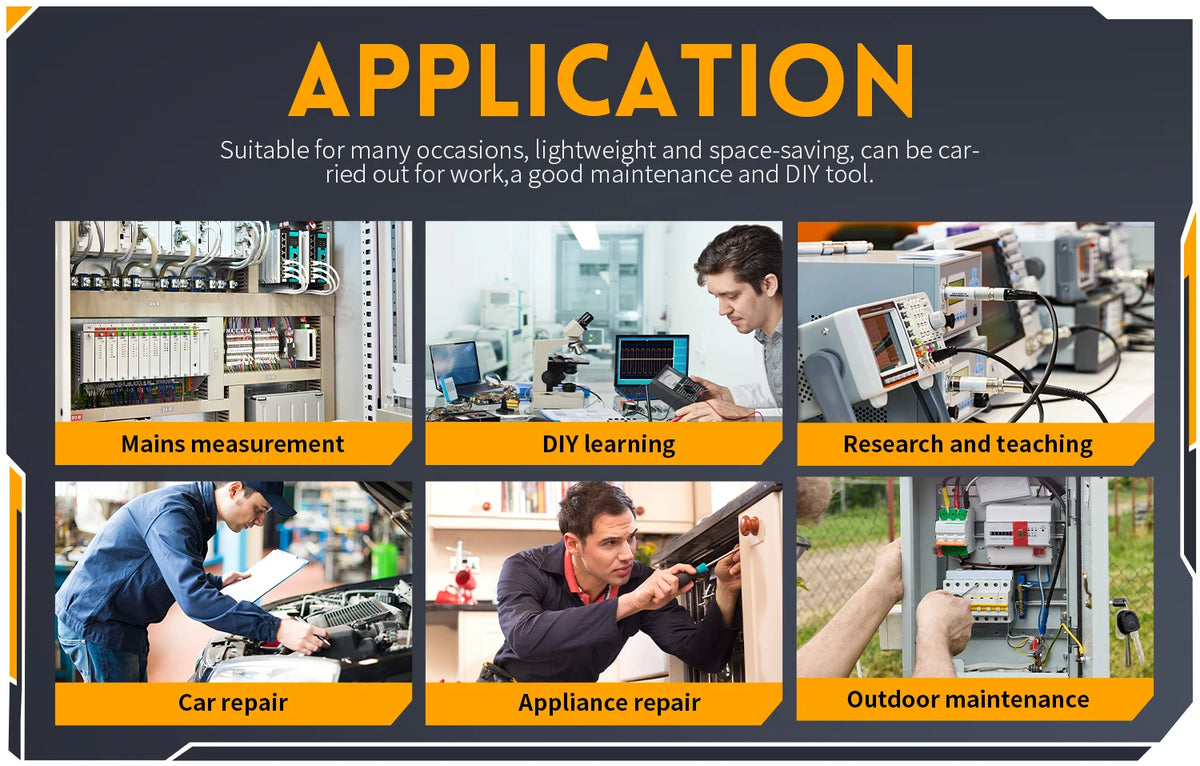 Handheld Digital Oscilloscope with Built-in Signal Generator