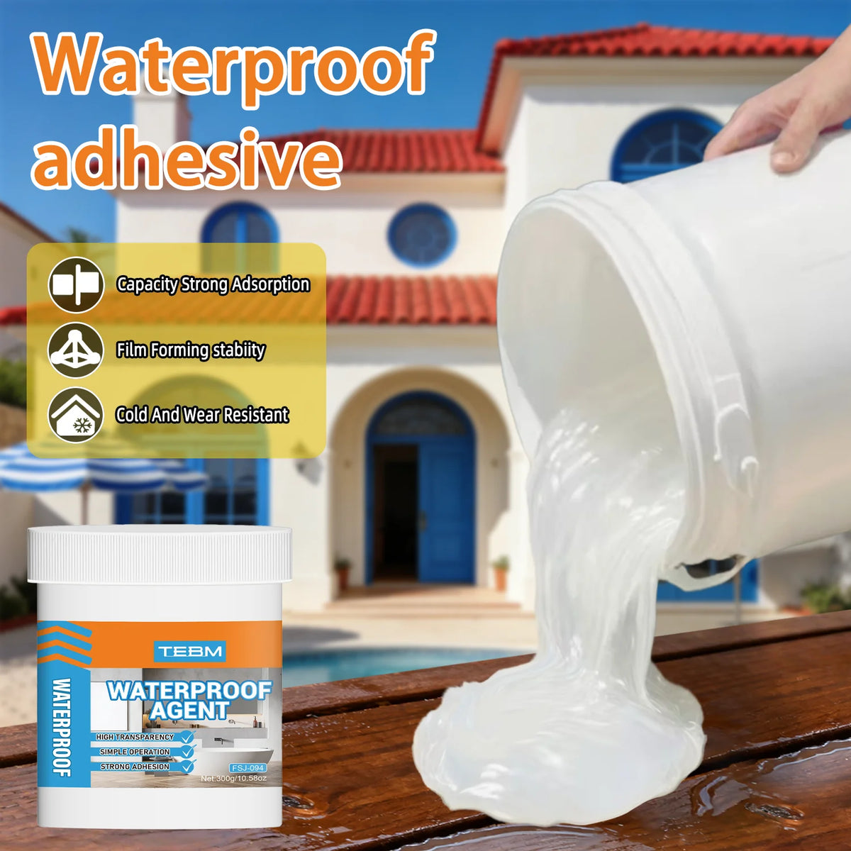 Transparent Waterproof Sealant for Home Repairs