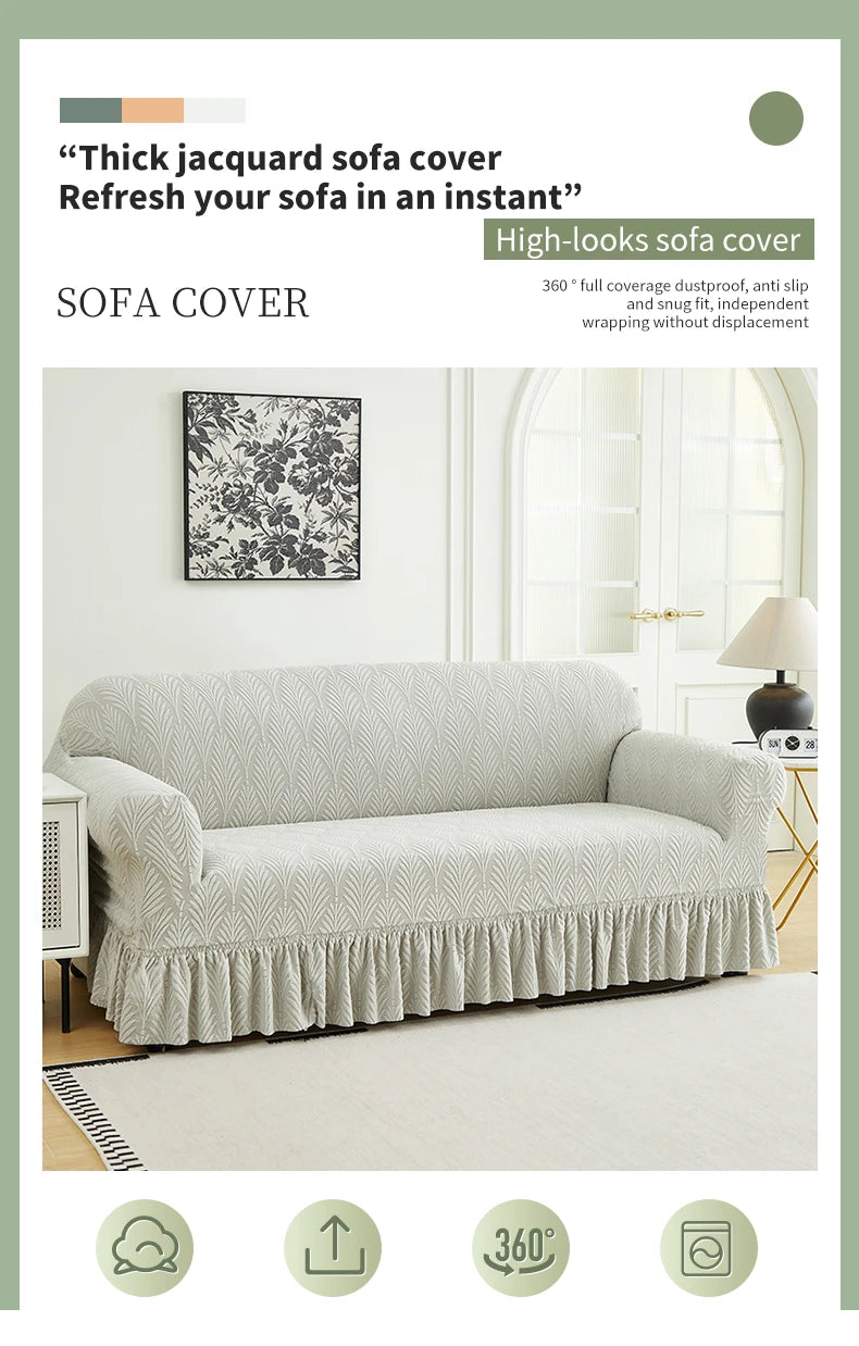 Thick Non-Slip Jacquard Sofa Cover