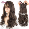 Long Wavy Hair Topper with Clips