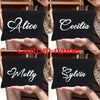 Customizable Name Makeup Pouch with Heart & Crown