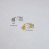 Zircon Star Nose Ring in 14K Gold