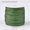 Roll of 0.8mm green nylon cord for jewelry making and crafting