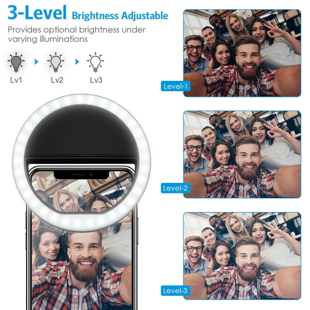 Lumière Anneau LED Portable pour Vidéo Mobile