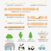Natural Wooden Cabin Building Kit – DIY Forest House Blocks