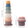Montessori Silicone Stacking Cups for Baby Bath & Play