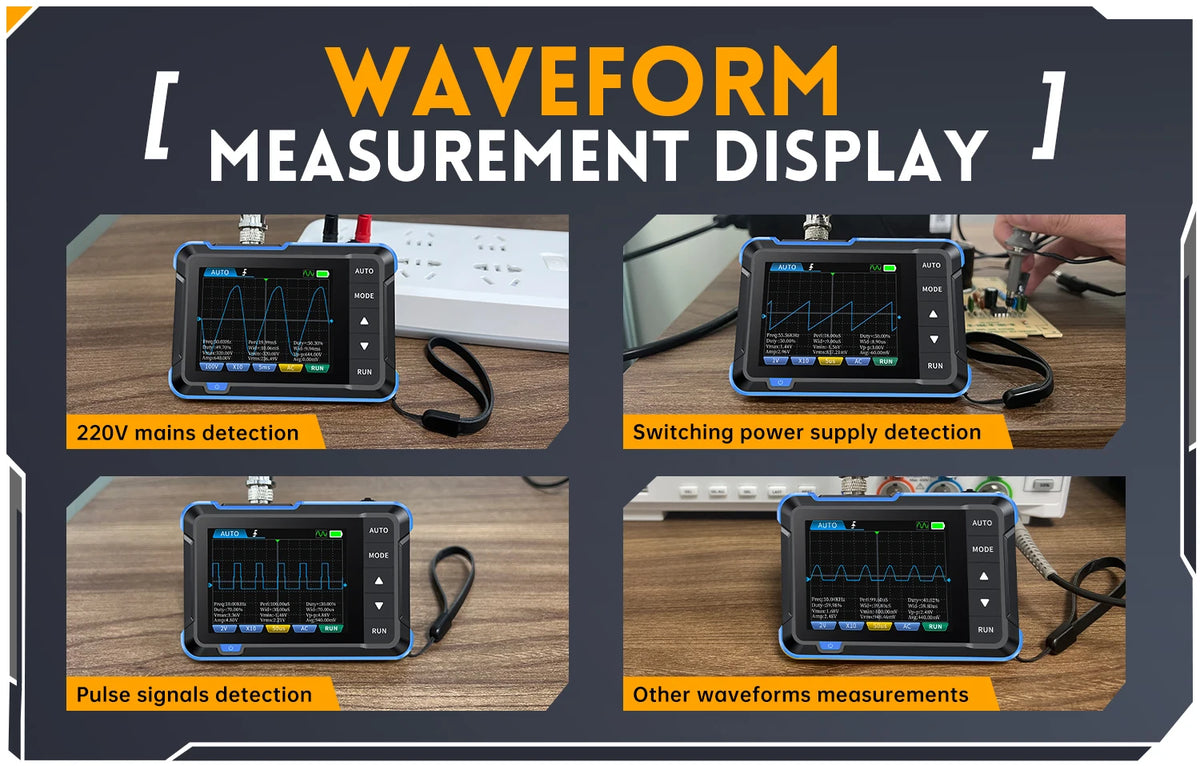 Handheld Digital Oscilloscope with Built-in Signal Generator
