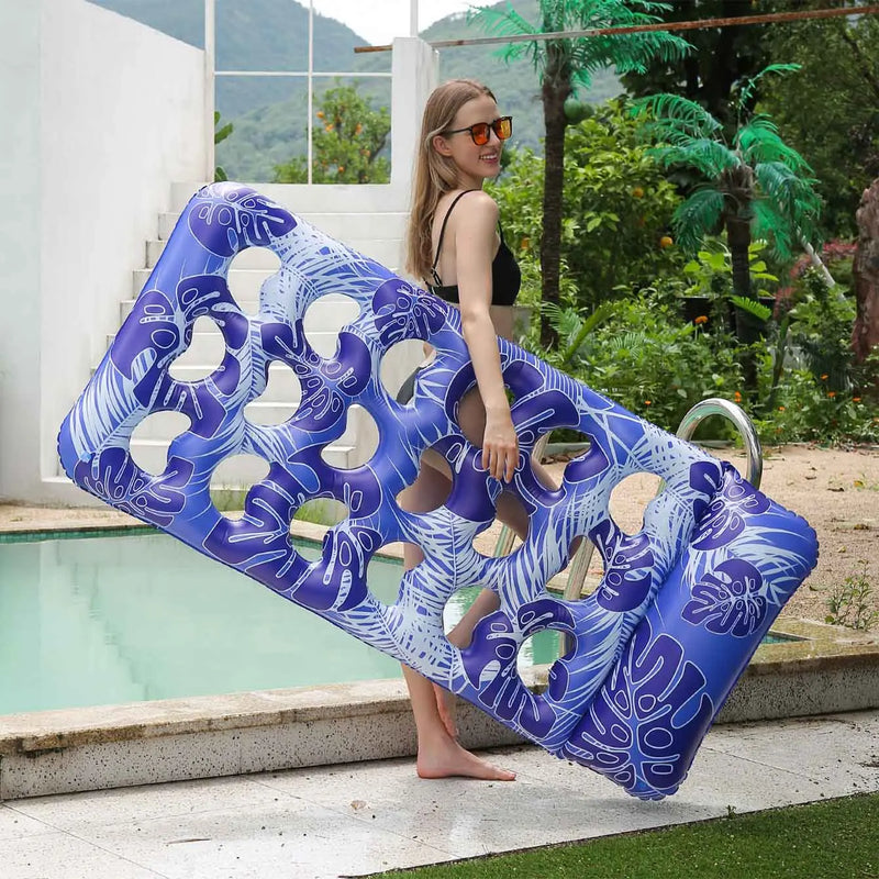 Adult Inflatable Pool Float with Headrest