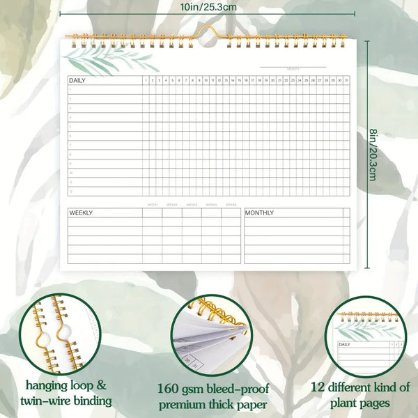 Daily Habit Tracker & Goal Planner Journal