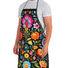 Polish Folk Floral Sleeveless Apron - Vintage Design for Cooking, Crafting & More