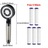5-Mode Adjustable Shower Head with Water Filter