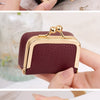 Vintage PU Leather Jewelry Box with Kiss Lock Closure