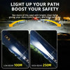 LED Headlight Bulbs – 6500K Cool White, Plug-and-Play Upgrade (H7/H11/9005/9006)