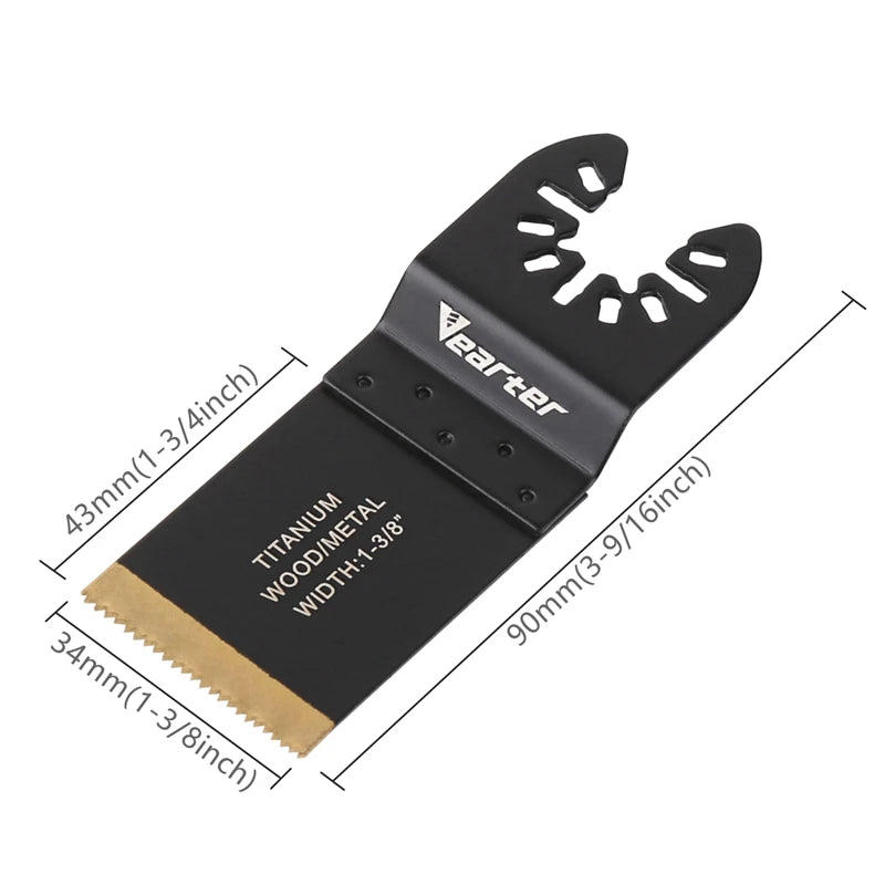 Titanium Coated Oscillating Multitool Saw Blades (2-Pack)