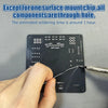 A hand is soldering a through-hole component onto a black circuit board for a DIY car driving simulation kit.