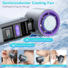 Portable Handheld Turbo Fan with Cooling & Flashlight