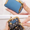 Vintage PU Leather Jewelry Box with Kiss Lock Closure