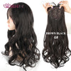 Long Wavy Hair Topper with Clips