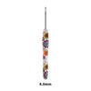 A single ergonomic crochet hook with a sunflower design, measuring 4.0mm.