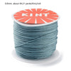 Roll of 0.8mm red nylon cord for jewelry making and crafting labeled KINT