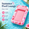 Extra-Large Inflatable Pool Lounger with Pillow