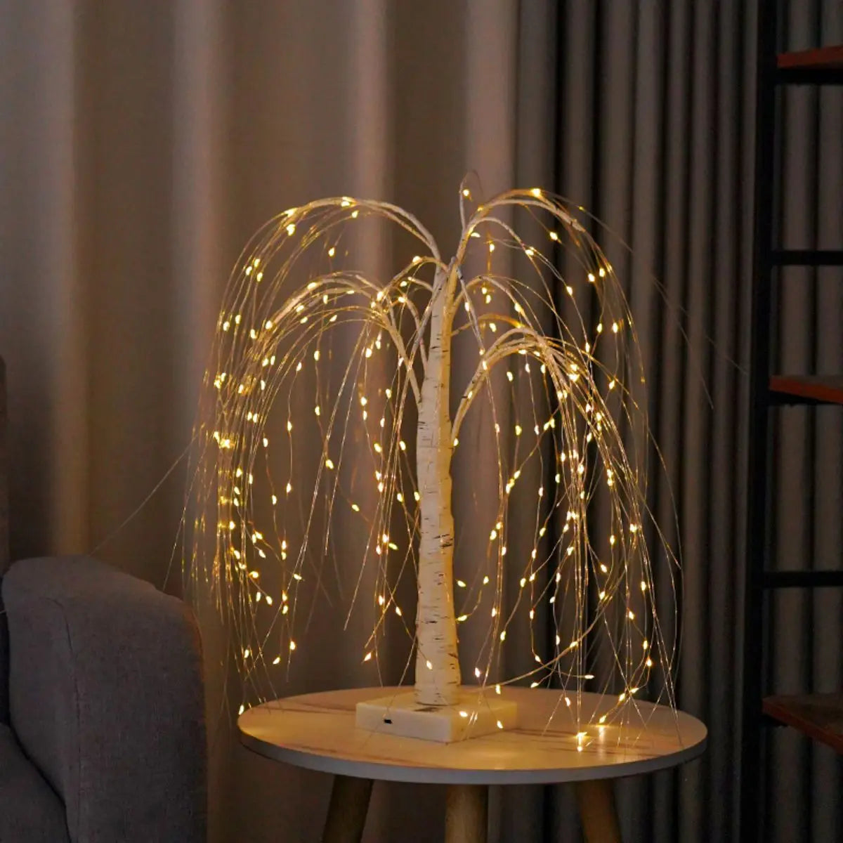 192-LED Glowing Willow Bonsai Tree with Fairy Lights