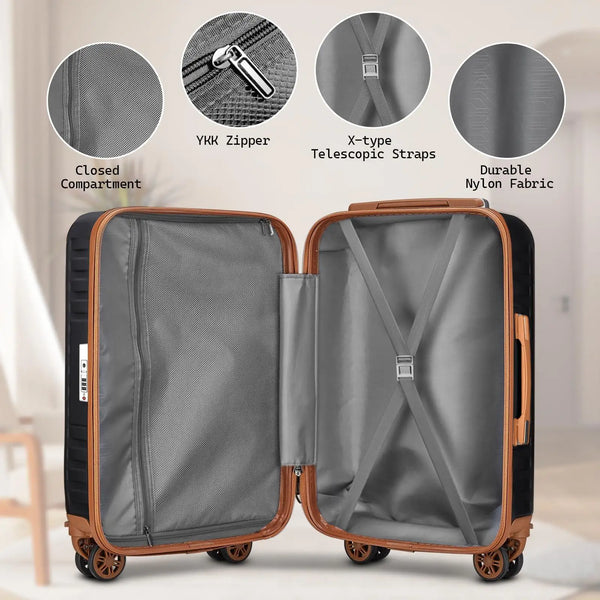Lightweight Hard-Shell Spinner Suitcase with TSA Lock