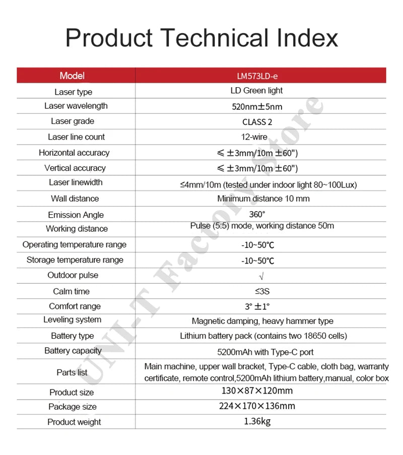 Professional Green Laser Level with 360° Self-Leveling