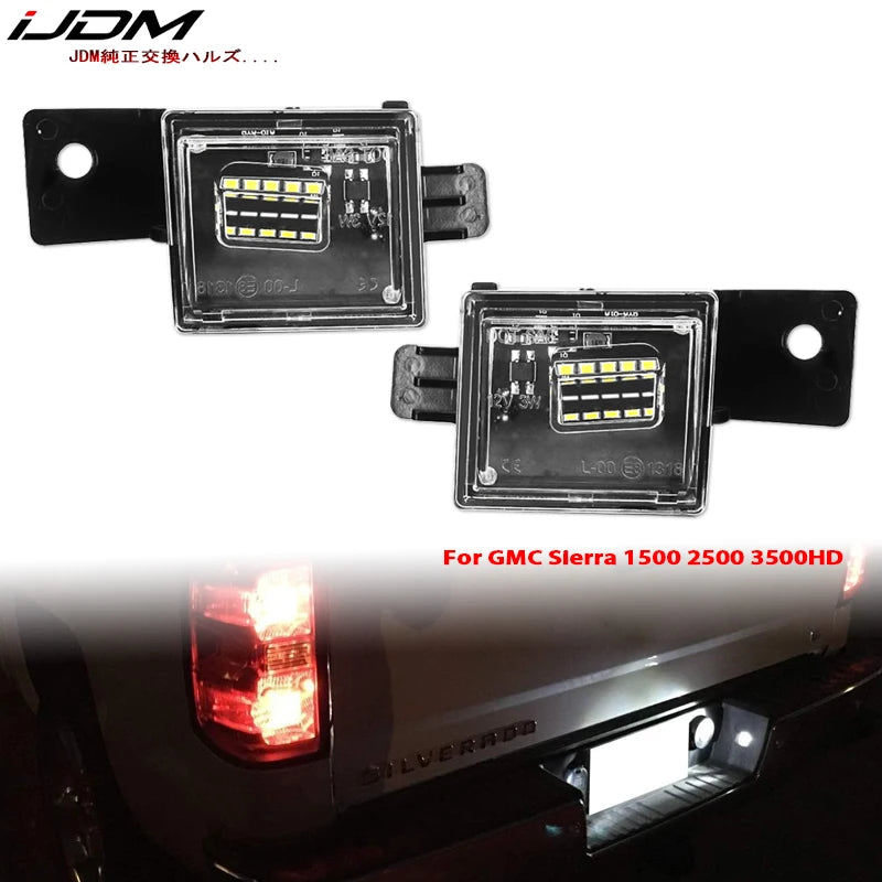 LED License Plate Light Assembly for Chevy Silverado & GMC Sierra