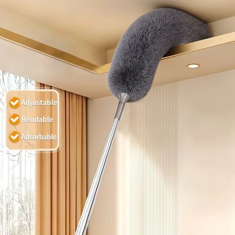 Adjustable Telescopic Duster with Bendable Microfiber Head