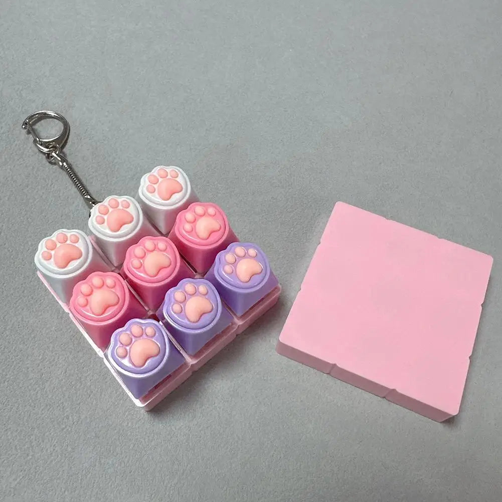 Kristall-Fidget-Keycap-Anhänger zur Stressbewältigung