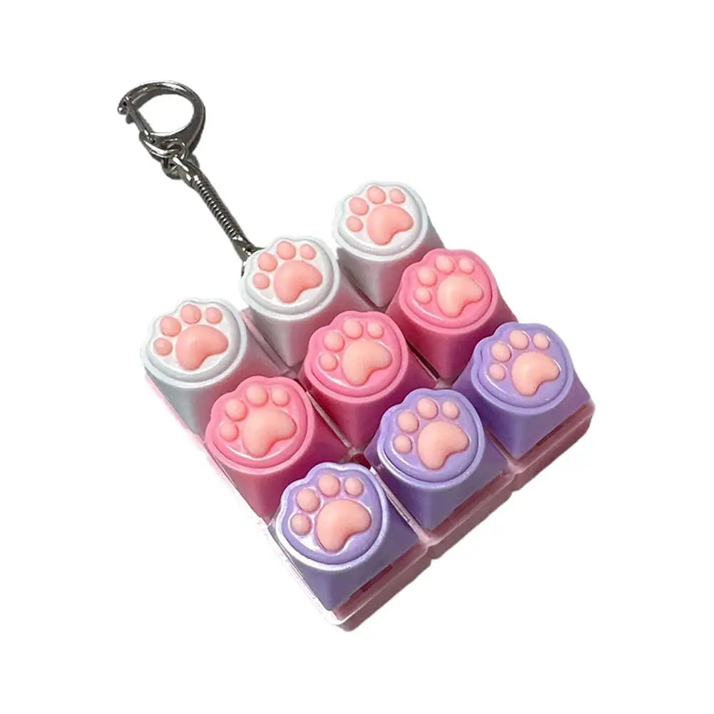 Kristall-Fidget-Keycap-Anhänger zur Stressbewältigung