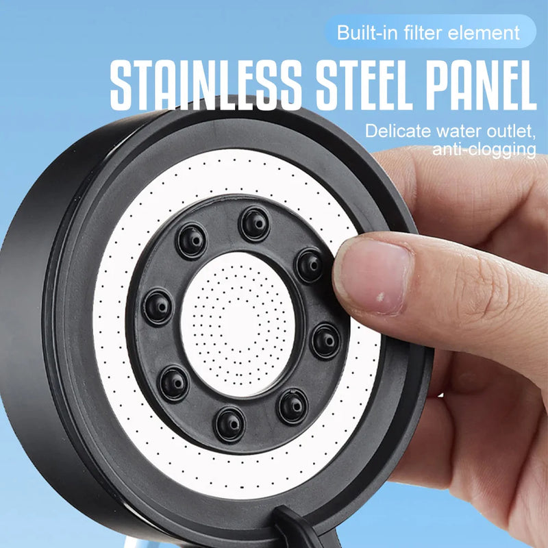 5-Mode Adjustable Shower Head with Water Filter