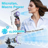 Portable Handheld Turbo Fan with Cooling & Flashlight