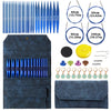 Portable Bamboo Circular Knitting Needle Set with Storage Case