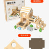 Natural Wooden Cabin Building Kit – DIY Forest House Blocks