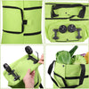 2-in-1 Foldable Shopping Cart Trolley Bag with Wheels