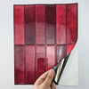 Burgundy 3D Peel-and-Stick Wall Tiles