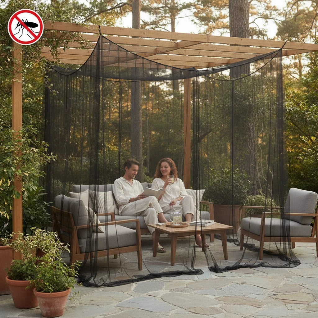 Extra-Large Mosquito Net Canopy for Patio, Camping & Bedroom