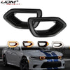 Black switchback LED grille light kit for a white Dodge Charger SRT/Scat Pack.