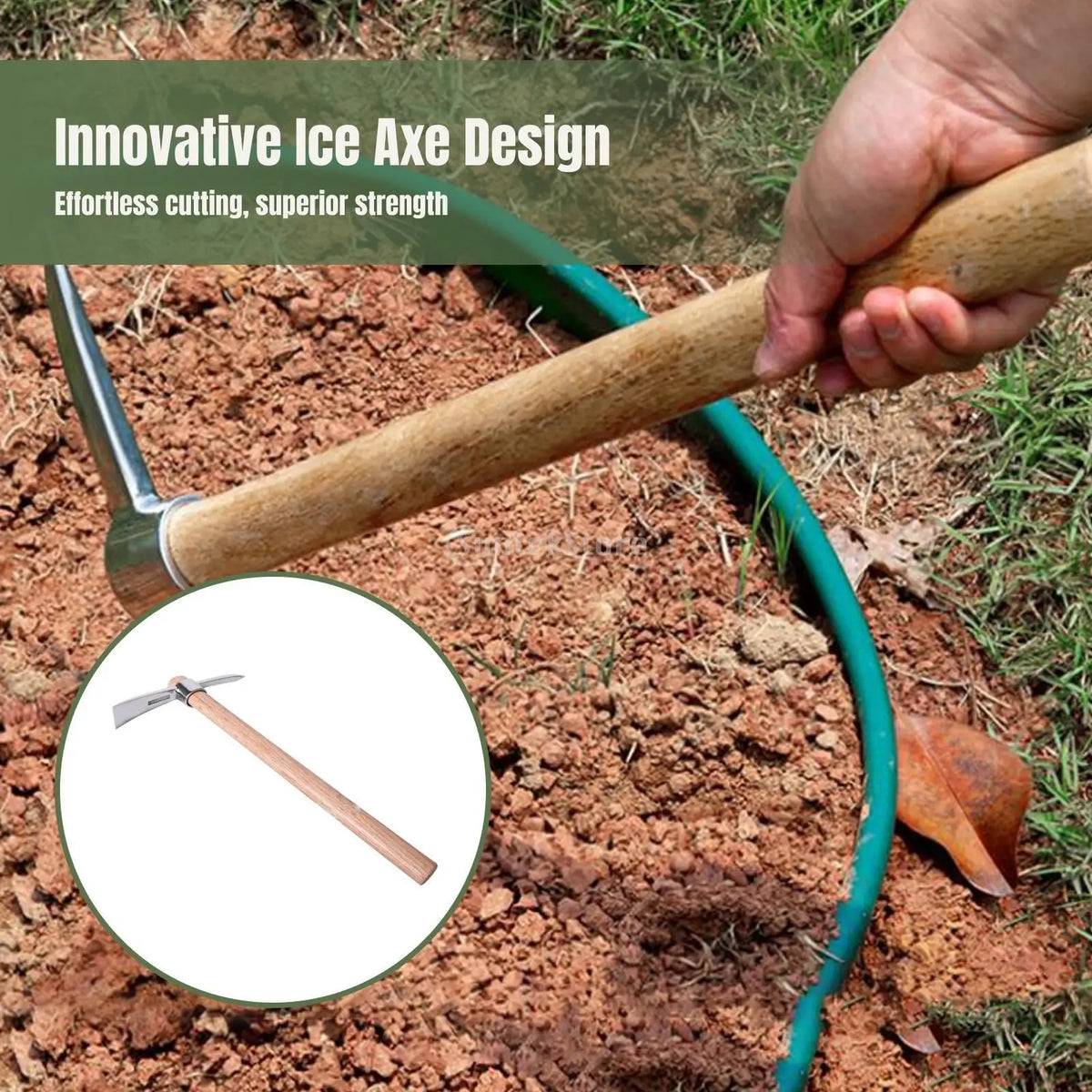 Pala de Jardinería Multifuncional de Acero Inoxidable Duradera