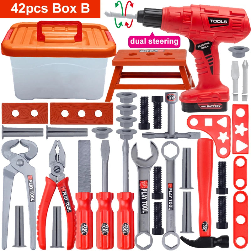 Electric Pretend Play Tool Set for Kids